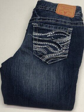 AMETHYST FACTORY DISTRSS BRIDGET CAPRI JEANS 7/28x17 ⭐️